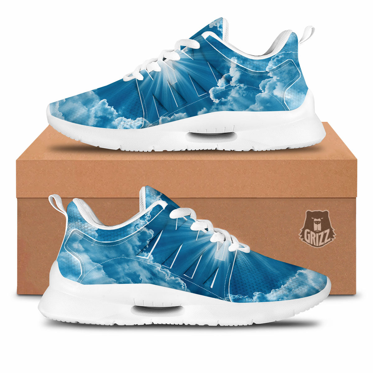Christian Holy Cross Shiny Print Tennis Shoes-grizzshop