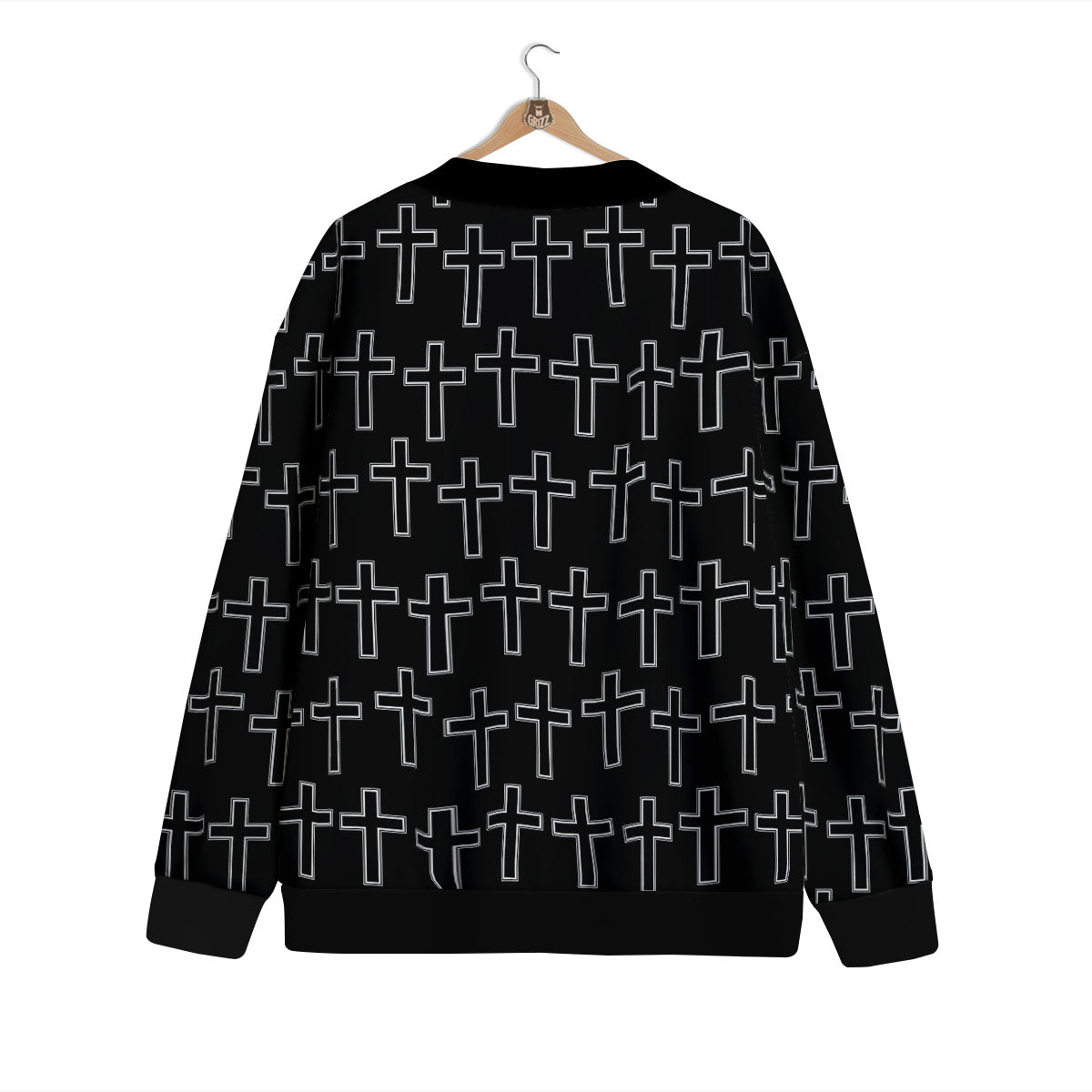 Christian Orthodox Print Pattern Cardigan-grizzshop