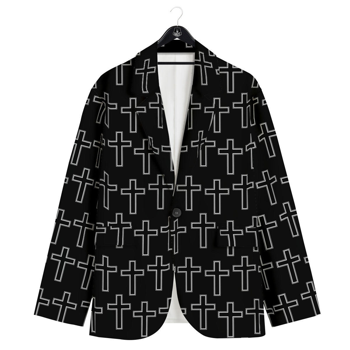 Christian Orthodox Print Pattern Men's Sport Coat-grizzshop