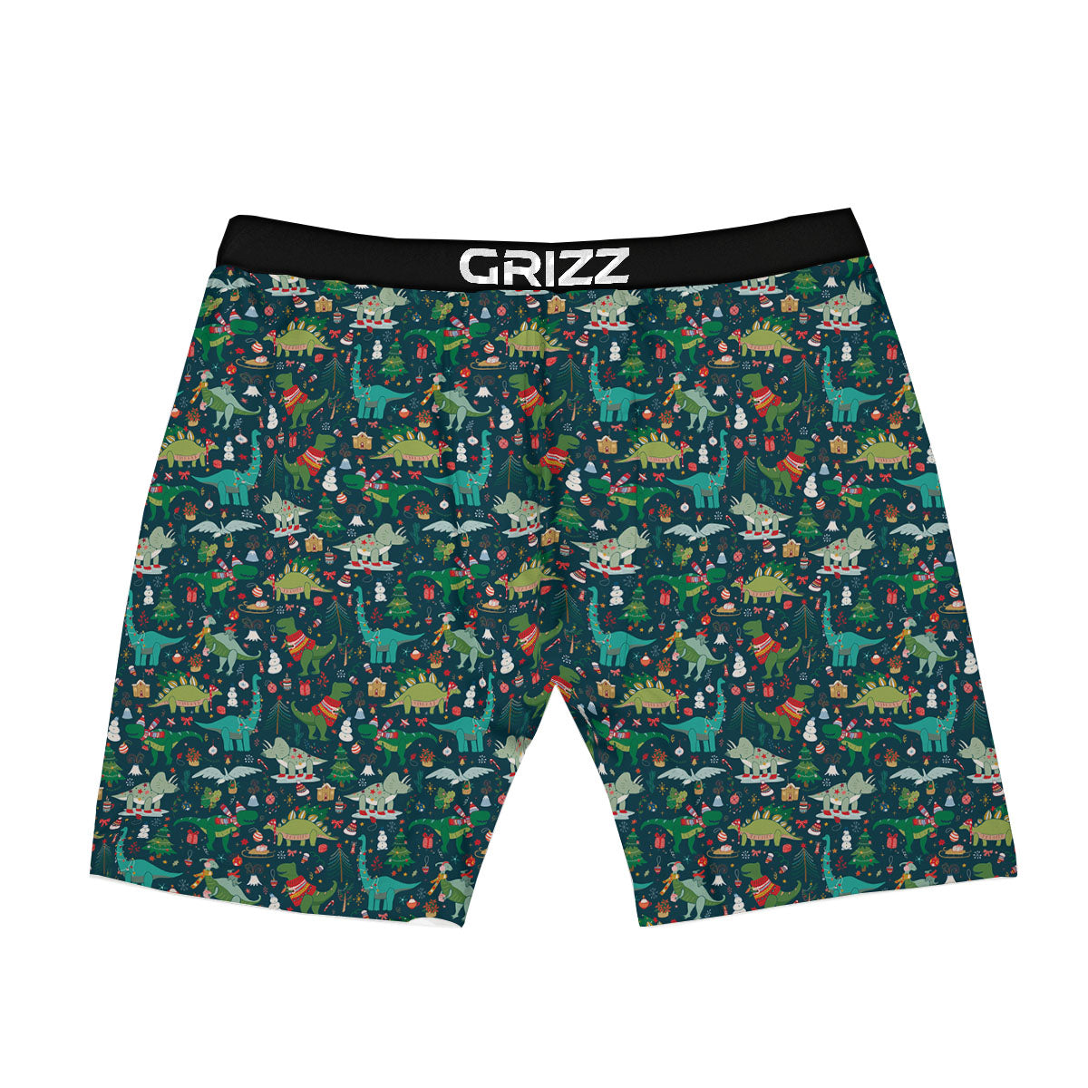 Christmas Animals Fun Print Pattern Boxer Briefs-grizzshop