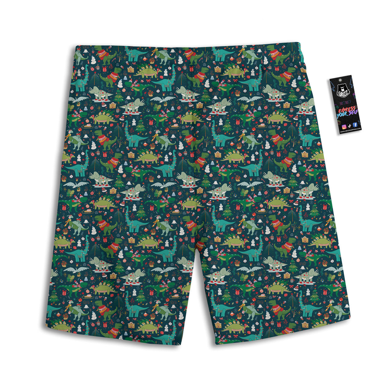 Chakra Manipura Symbol Print Men's Athletic Shorts
