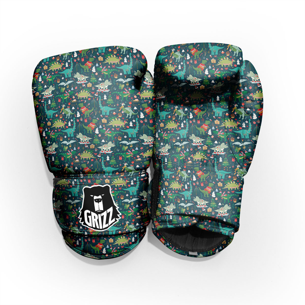 Christmas Animals Fun Print Pattern Pro Boxing Glove