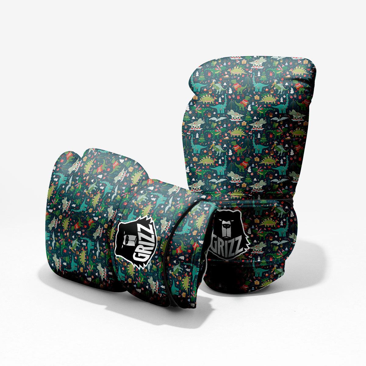 Christmas Animals Fun Print Pattern Pro Boxing Glove