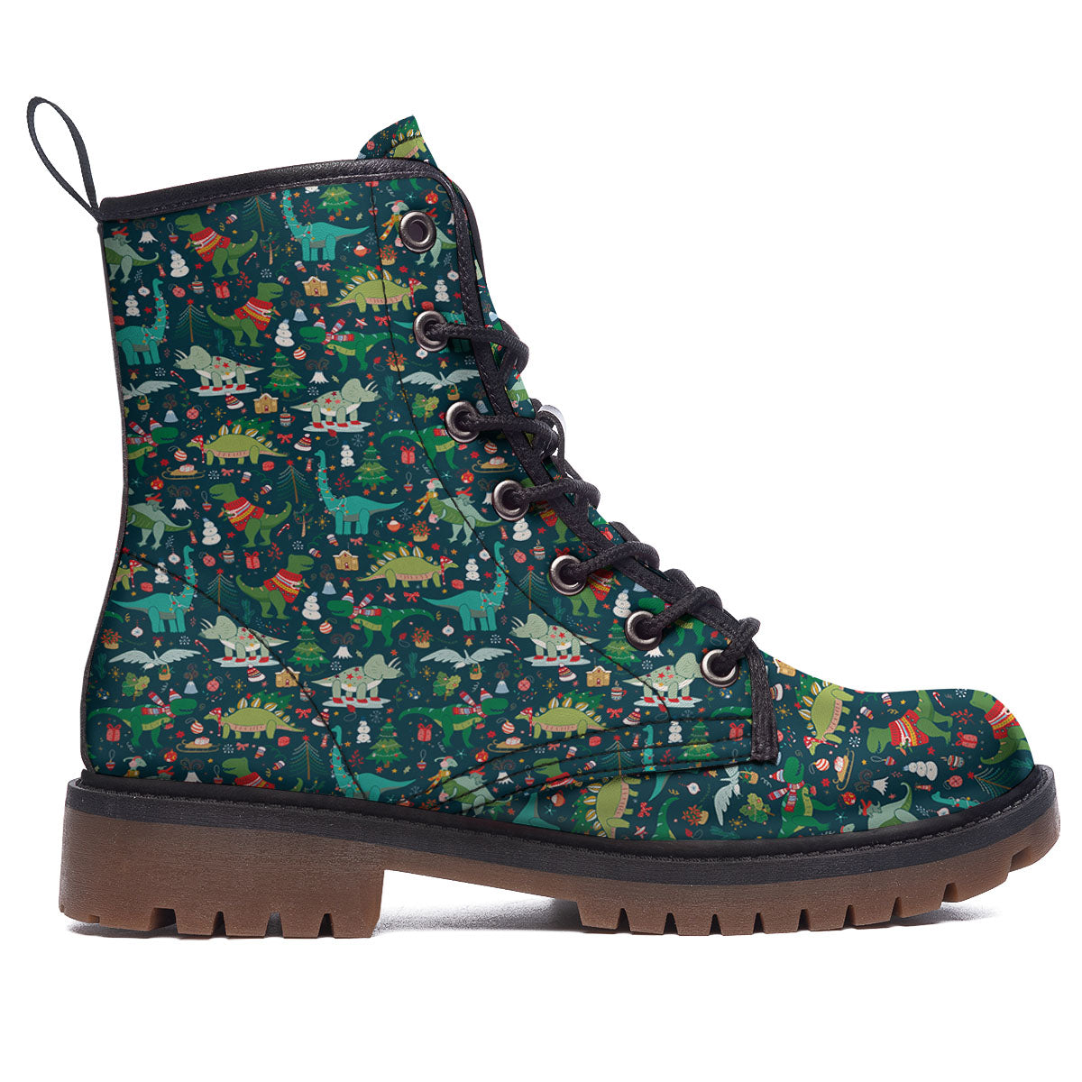 Christmas Animals Fun Print Pattern Work Boots-grizzshop