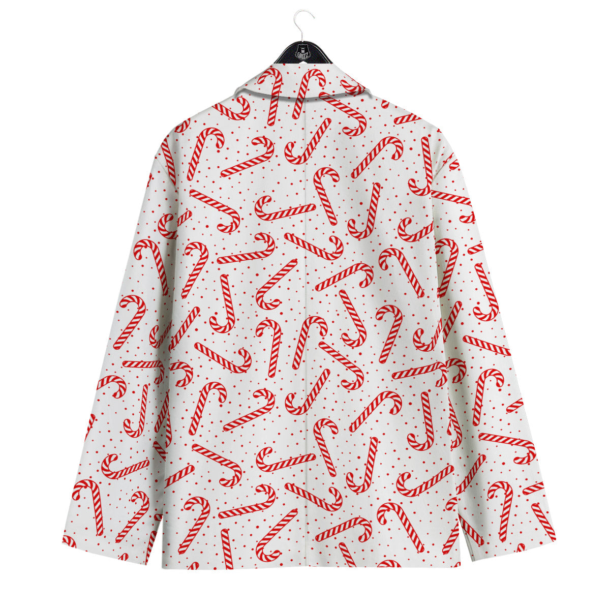 Christmas Candy Print Pattern Men's Sport Coat-grizzshop