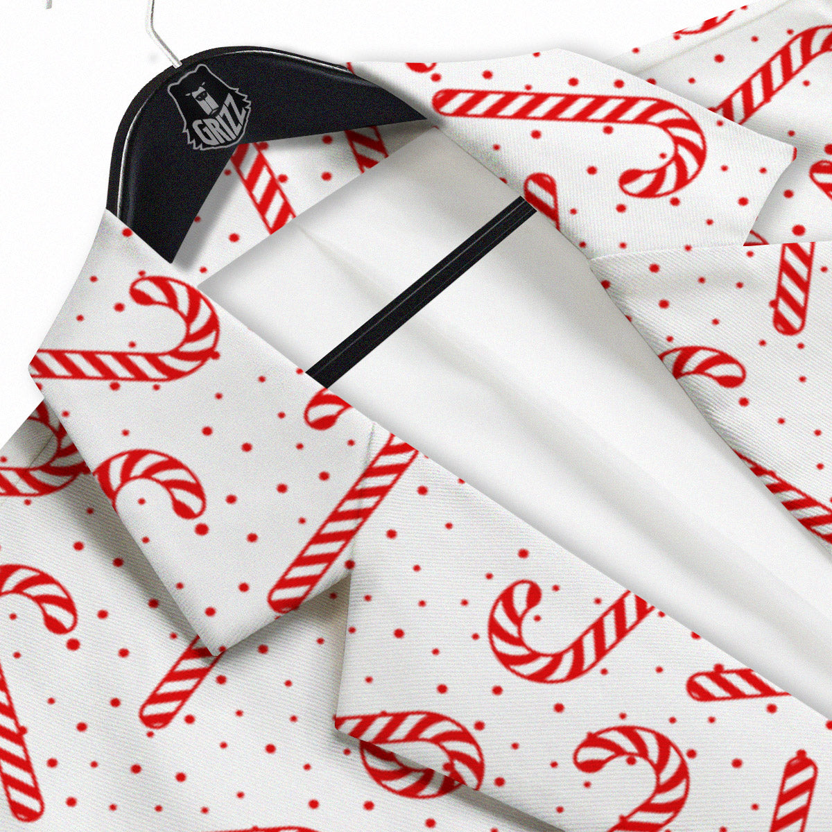 Christmas Candy Print Pattern Men's Sport Coat-grizzshop