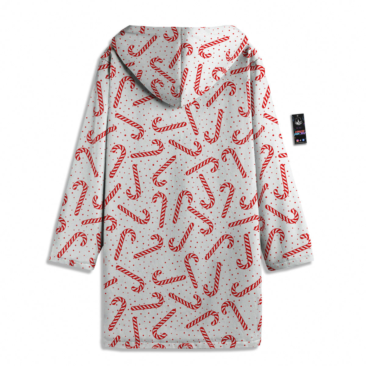 Christmas Candy Print Pattern Men's Windbreaker Jacket-grizzshop