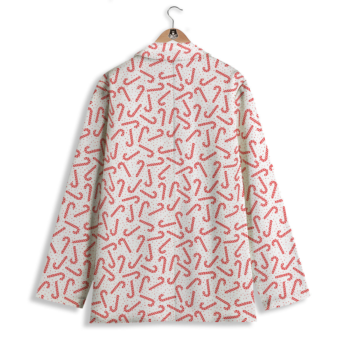 Christmas Candy Print Pattern Women's Blazer-grizzshop