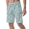 Christmas Cat Print Men's Shorts-grizzshop