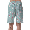 Christmas Cat Print Men's Shorts-grizzshop