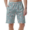 Christmas Cat Print Men's Shorts-grizzshop