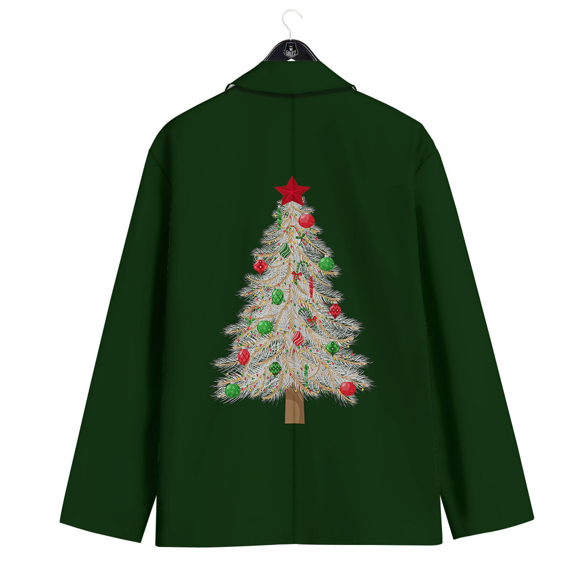 Christmas Decorated Tree Print Men's Sport Coat-grizzshop