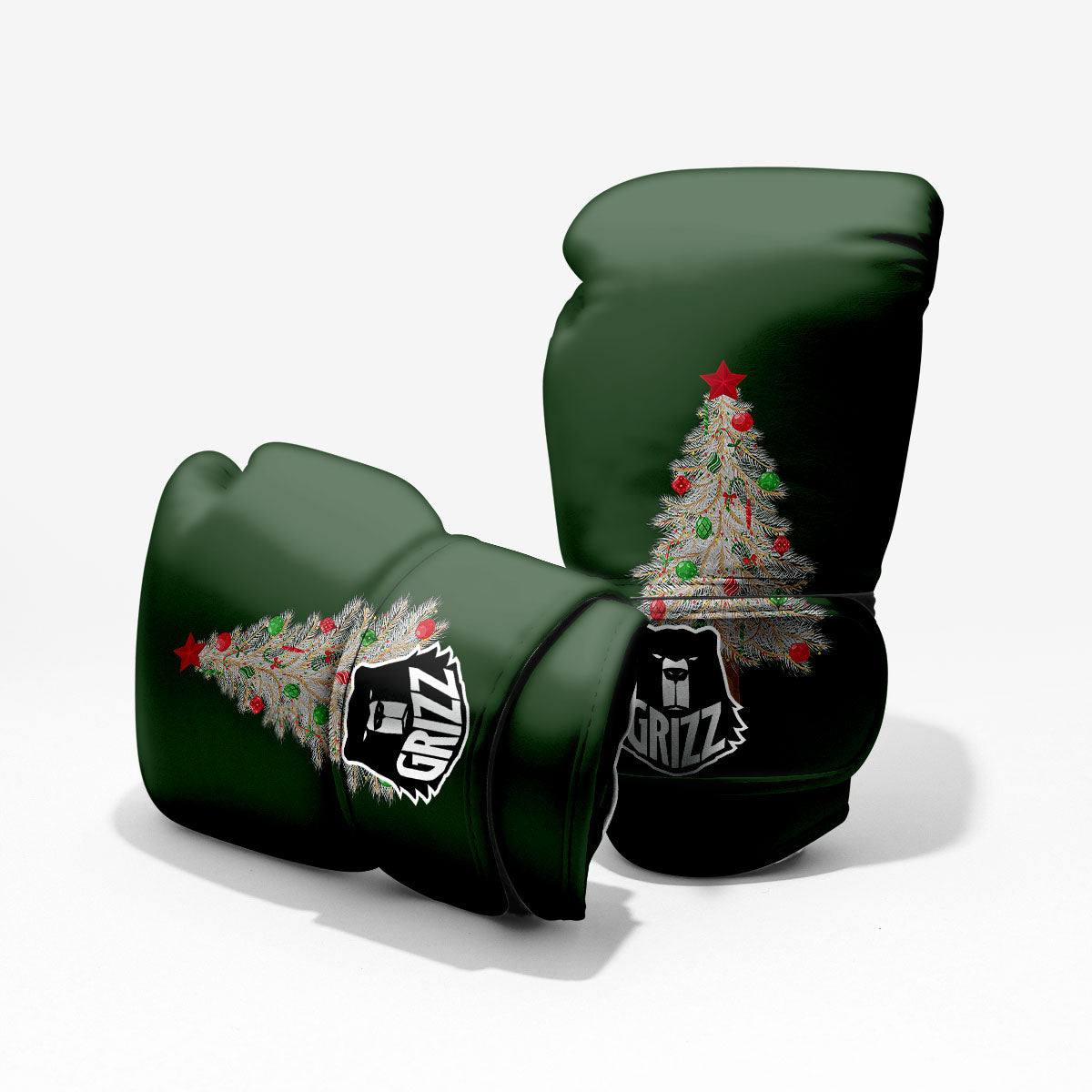 Christmas Decorated Tree Print Pro Boxing Glove