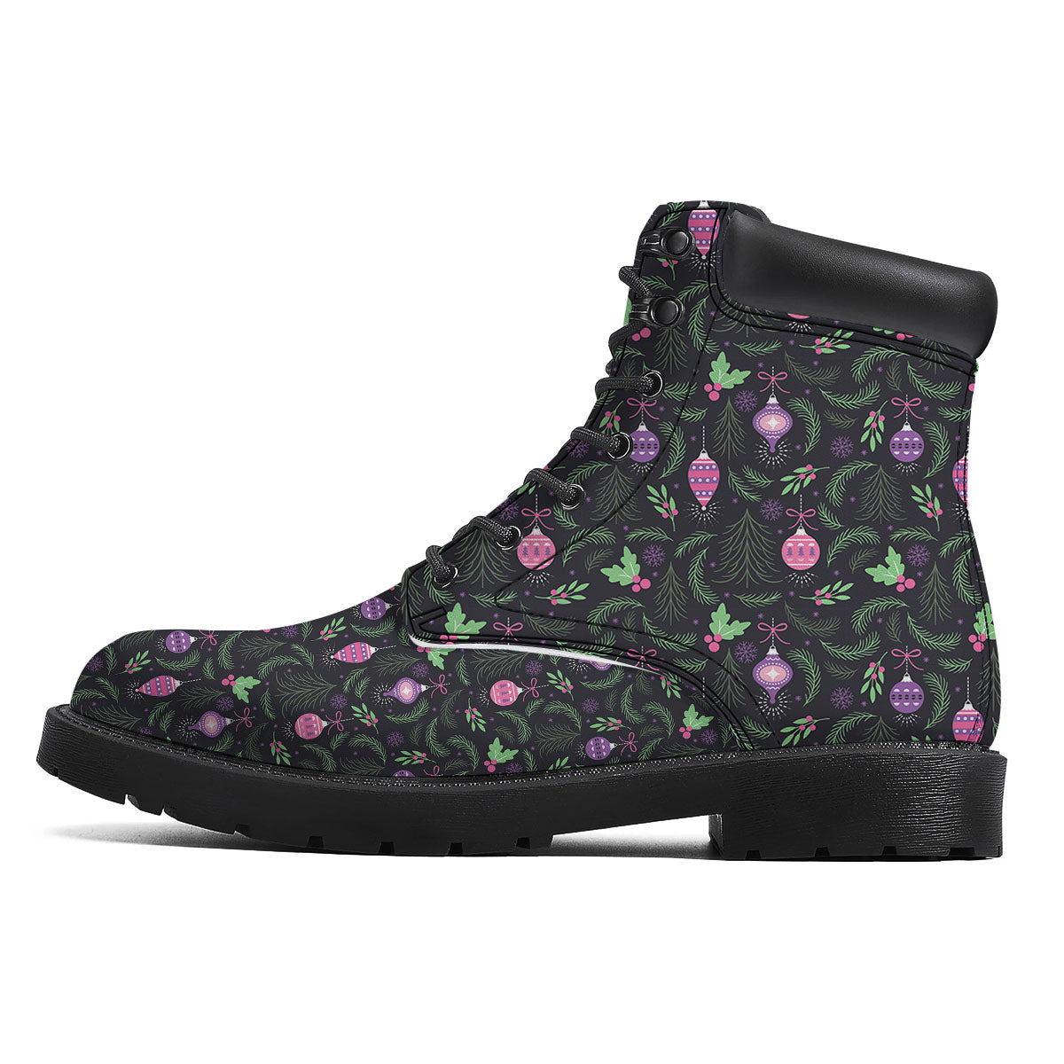 Christmas Decoration Print Pattern Boots-grizzshop