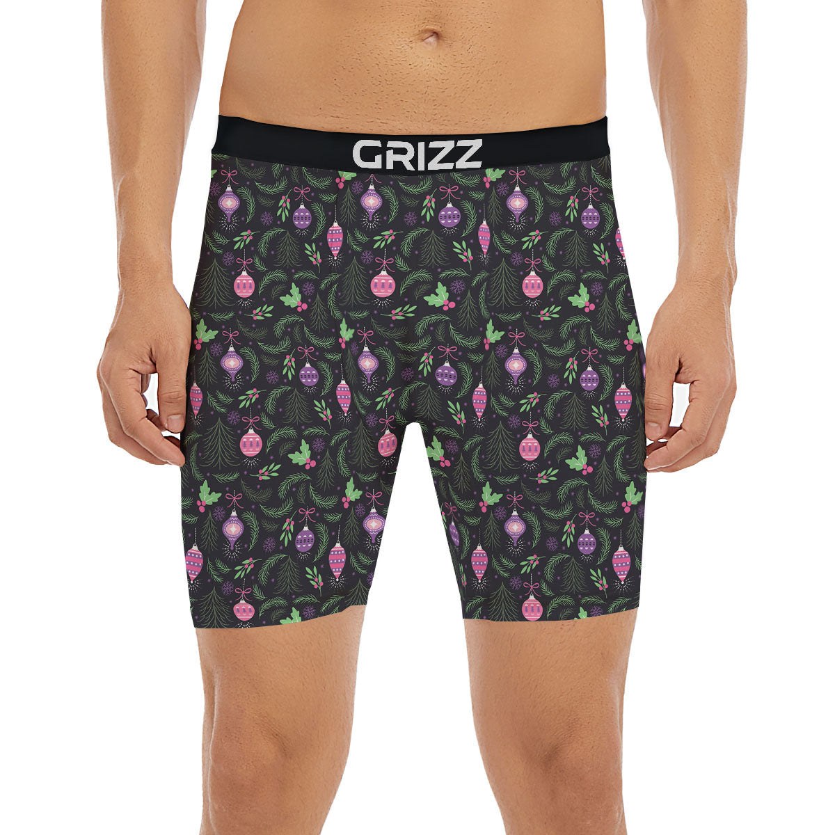 Christmas Decoration Print Pattern Boxer Briefs-grizzshop