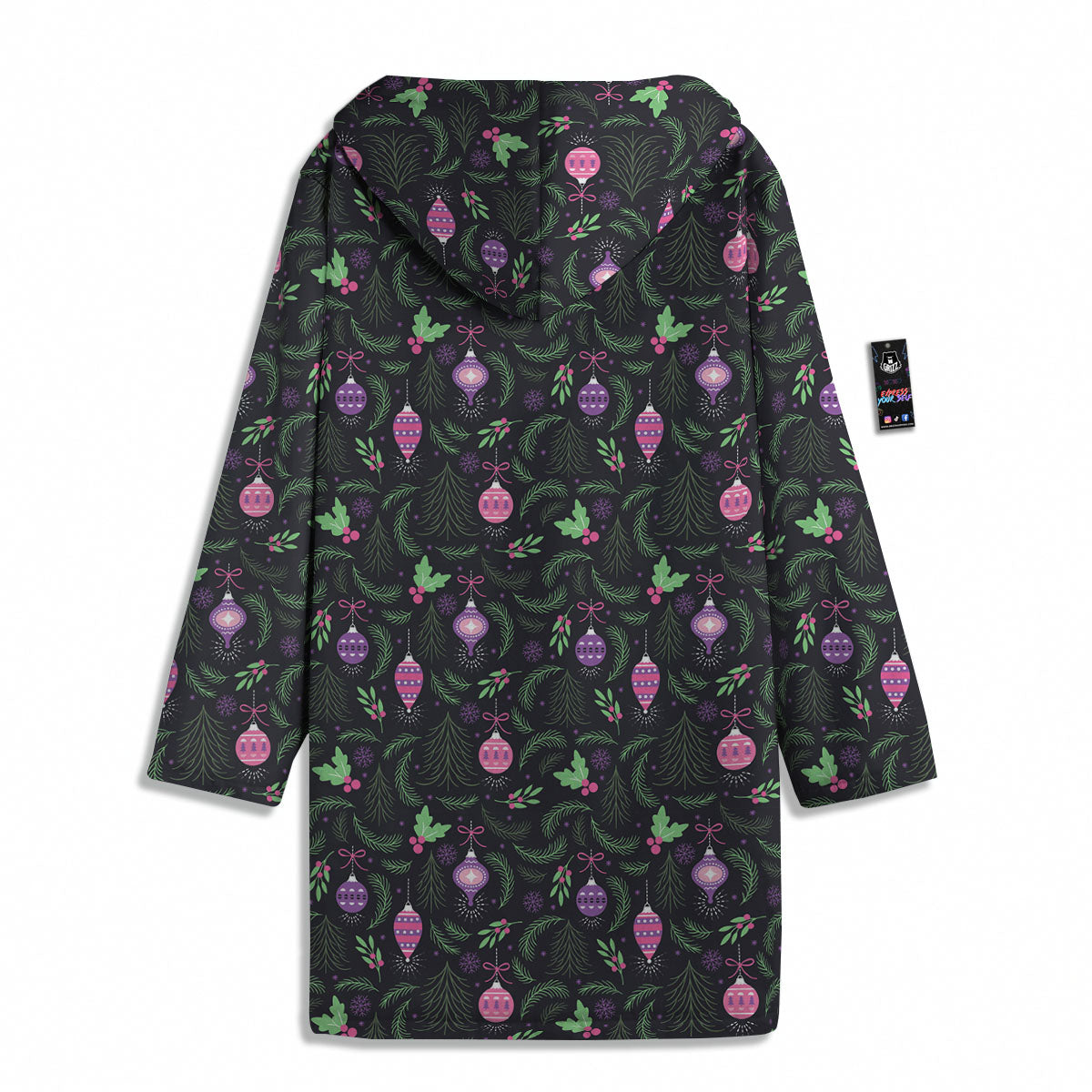 Christmas Decoration Print Pattern Men's Windbreaker Jacket-grizzshop