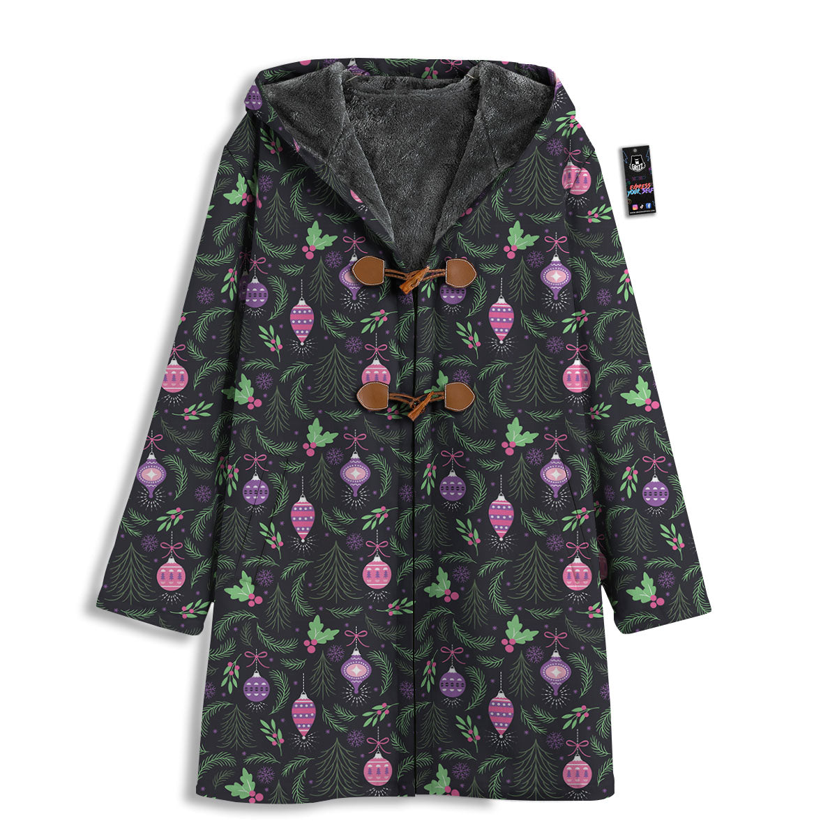 Christmas Decoration Print Pattern Men's Windbreaker Jacket-grizzshop