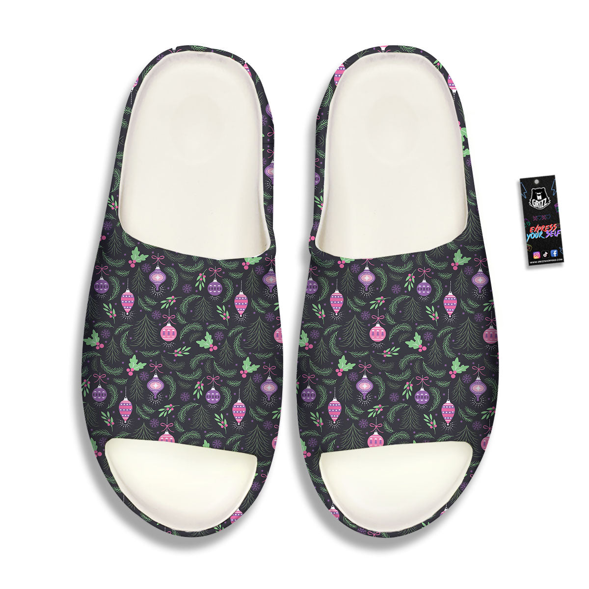 Christmas Decoration Print Pattern Sandals-grizzshop