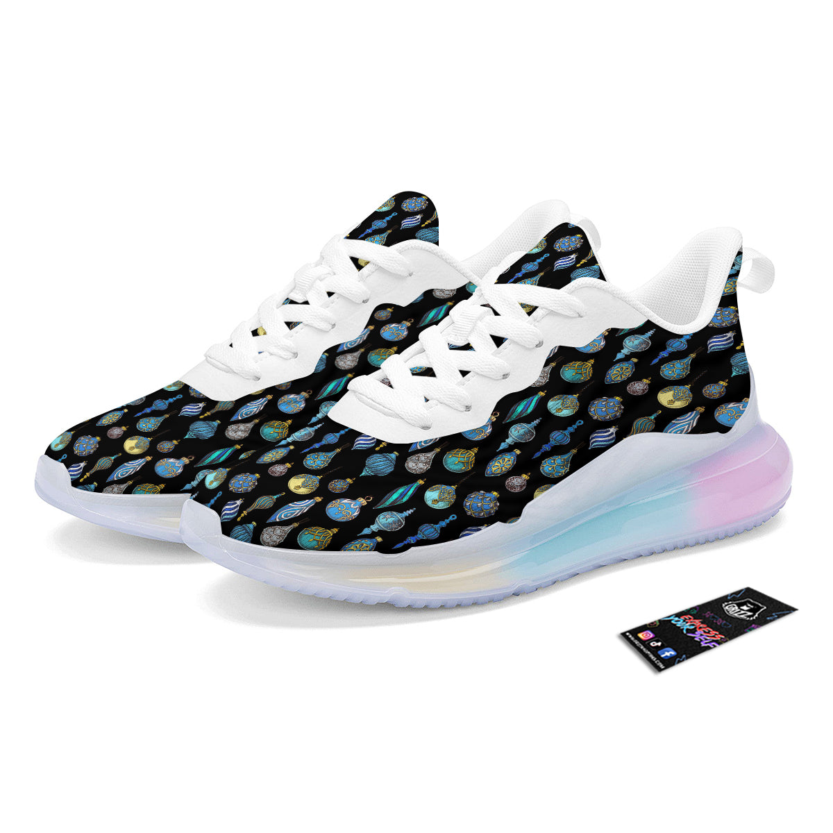 Christmas Decorations Drawing Print Pattern Running Sneakers-grizzshop