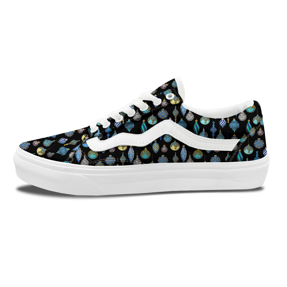 Christmas Decorations Drawing Print Pattern Skate Shoes-grizzshop