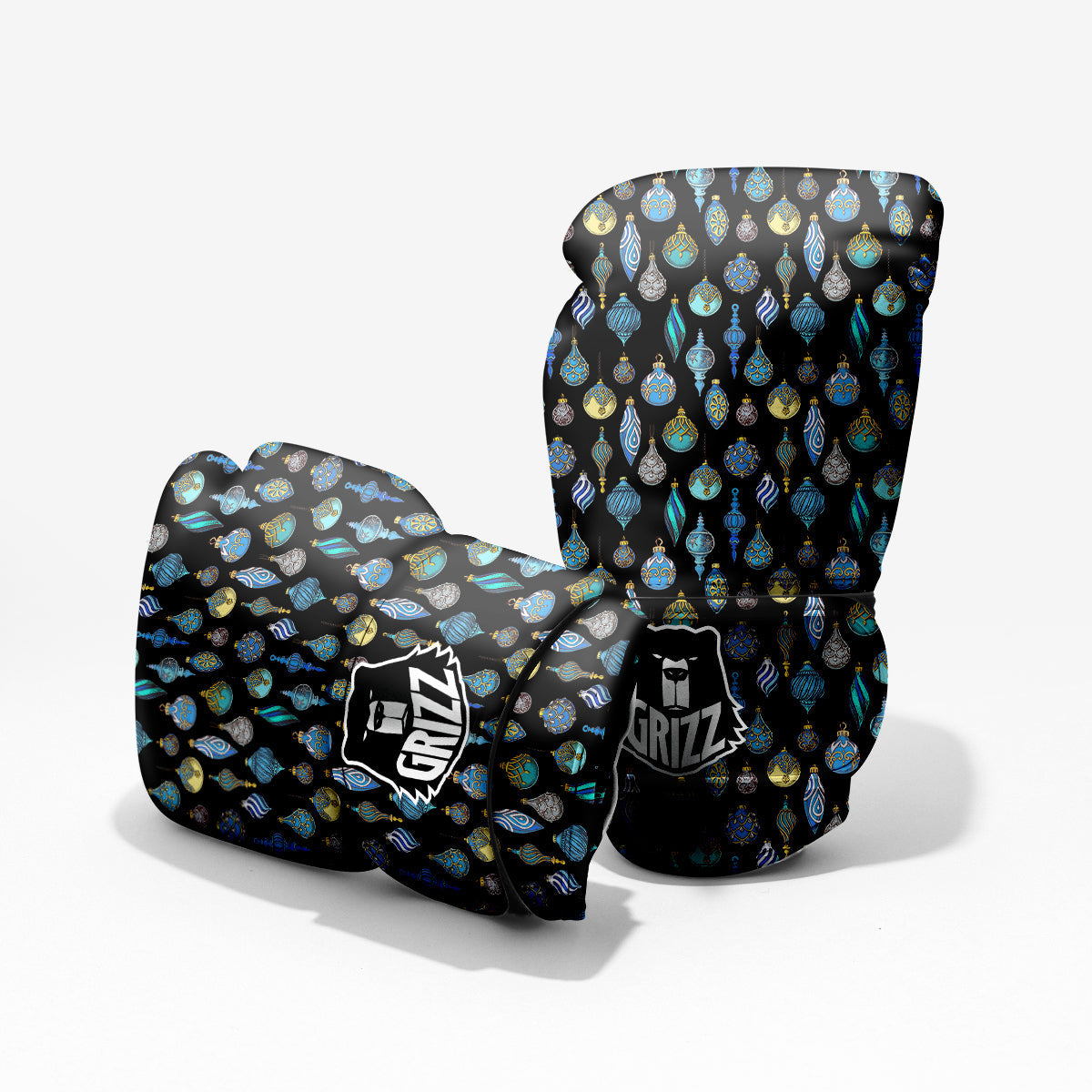 Christmas Decorations Drawing Print Pattern Pro Boxing Glove