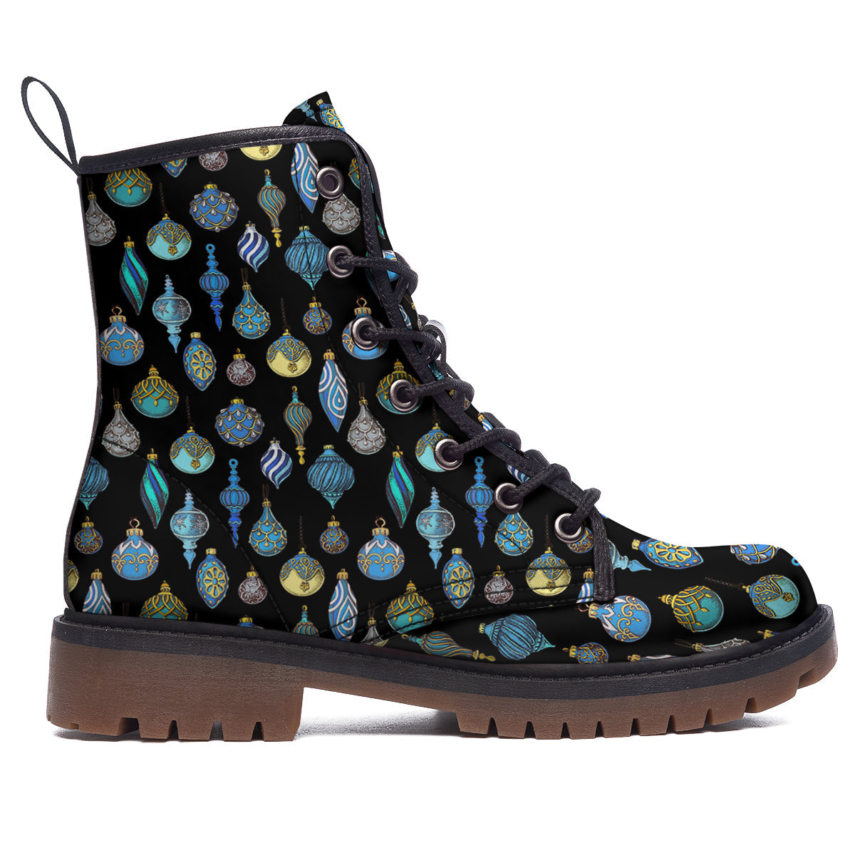 Christmas Decorations Drawing Print Pattern Work Boots-grizzshop
