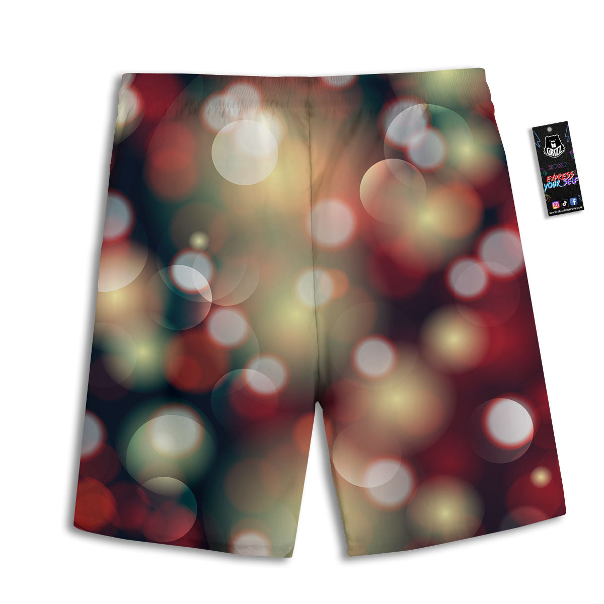 Check White And Navy Print Pattern Men's Athletic Shorts