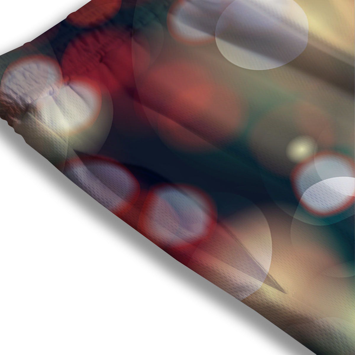 Christmas Defocused Lights Print Mesh Shorts