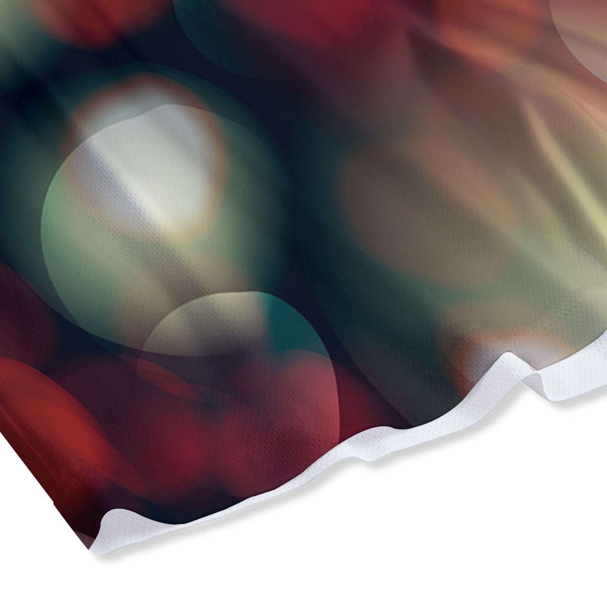 Christmas Defocused Lights Print Mesh Shorts