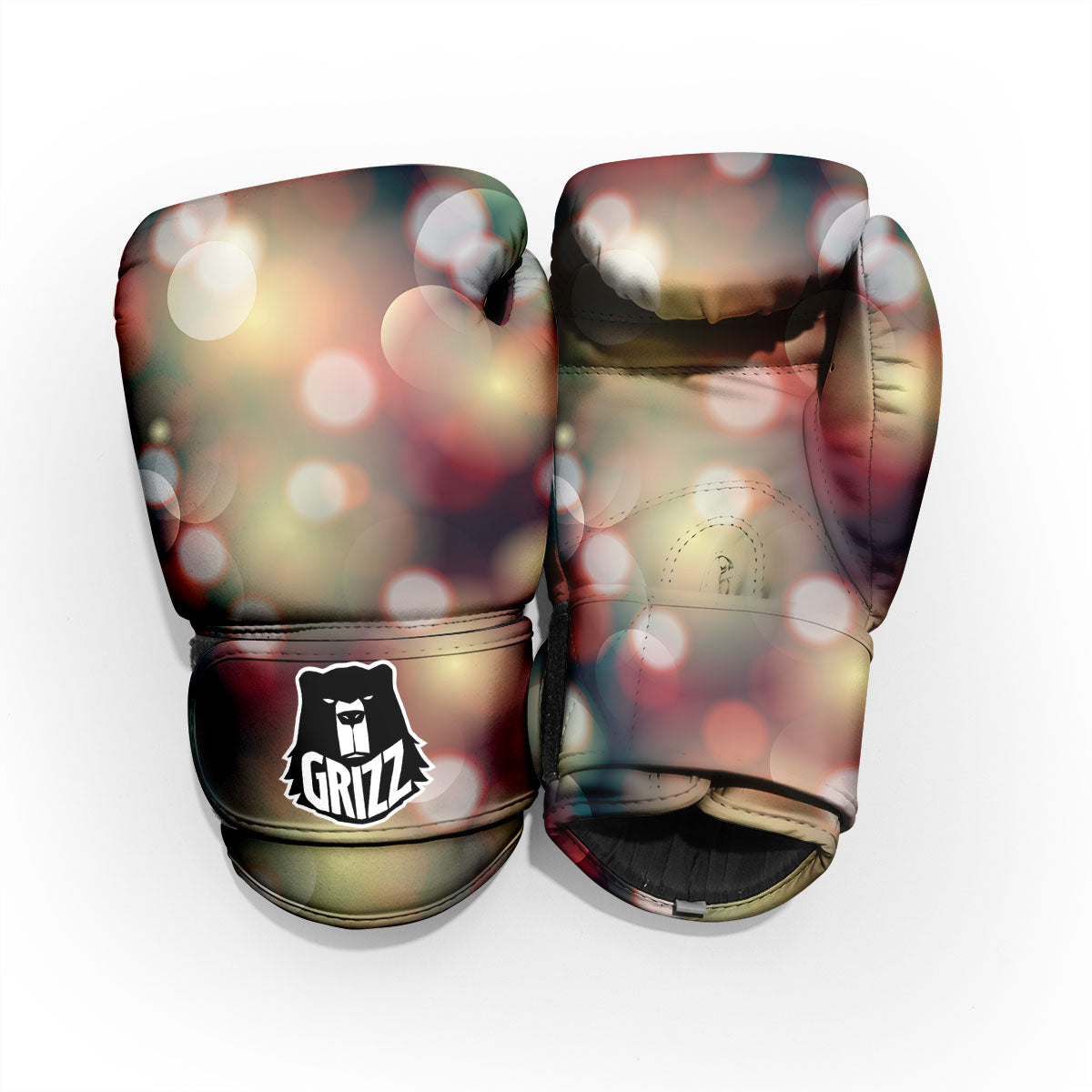 Christmas Defocused Lights Print Pro Boxing Glove