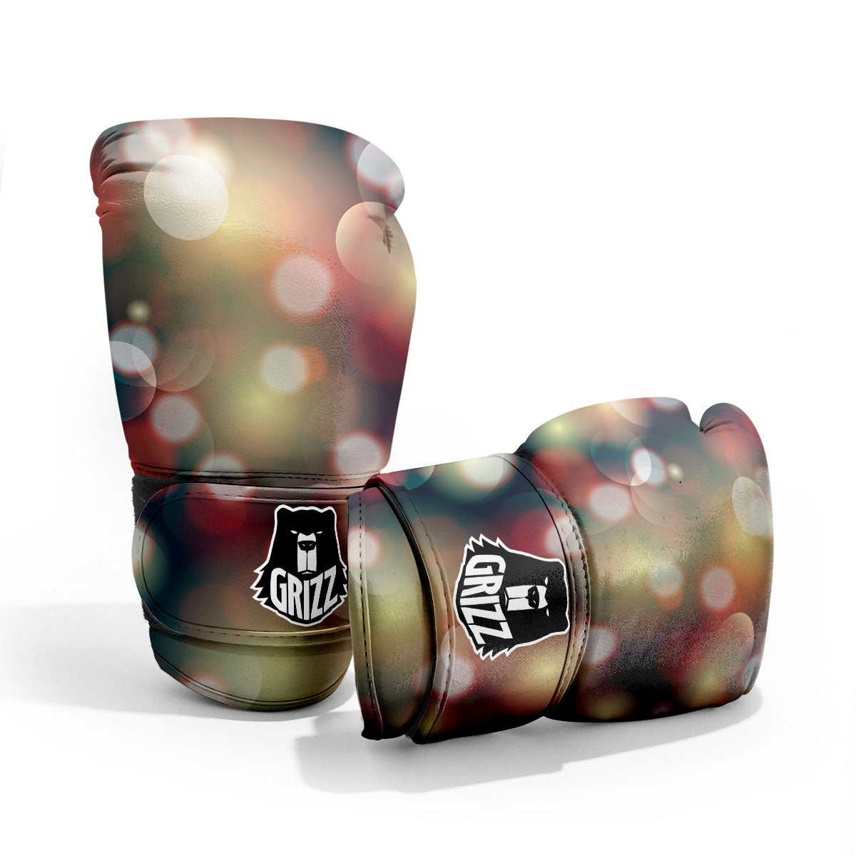 Christmas Defocused Lights Print Pro Boxing Glove