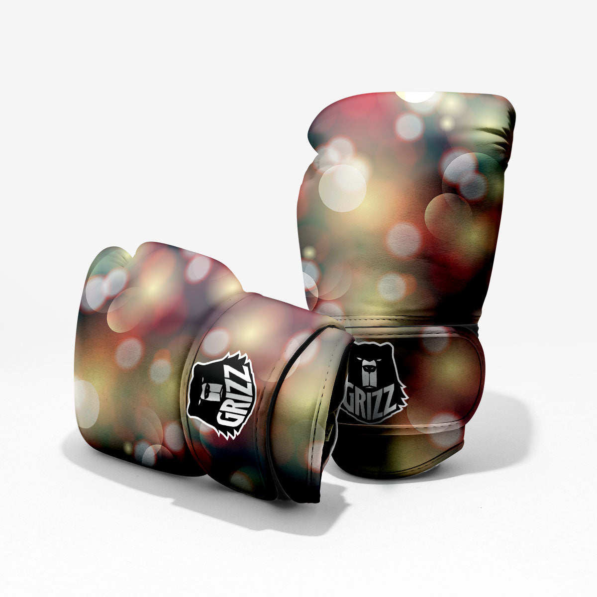 Christmas Defocused Lights Print Pro Boxing Glove