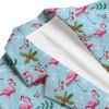 Christmas Flamingo Pink Print Pattern Men's Blazer-grizzshop