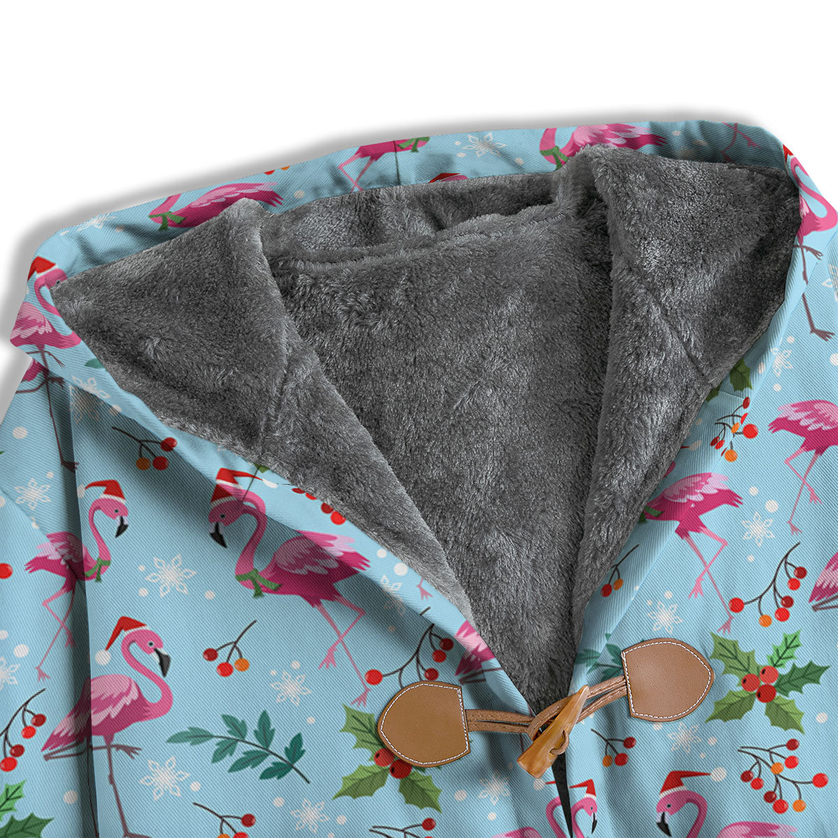 Christmas Flamingo Pink Print Pattern Men's Windbreaker Jacket-grizzshop