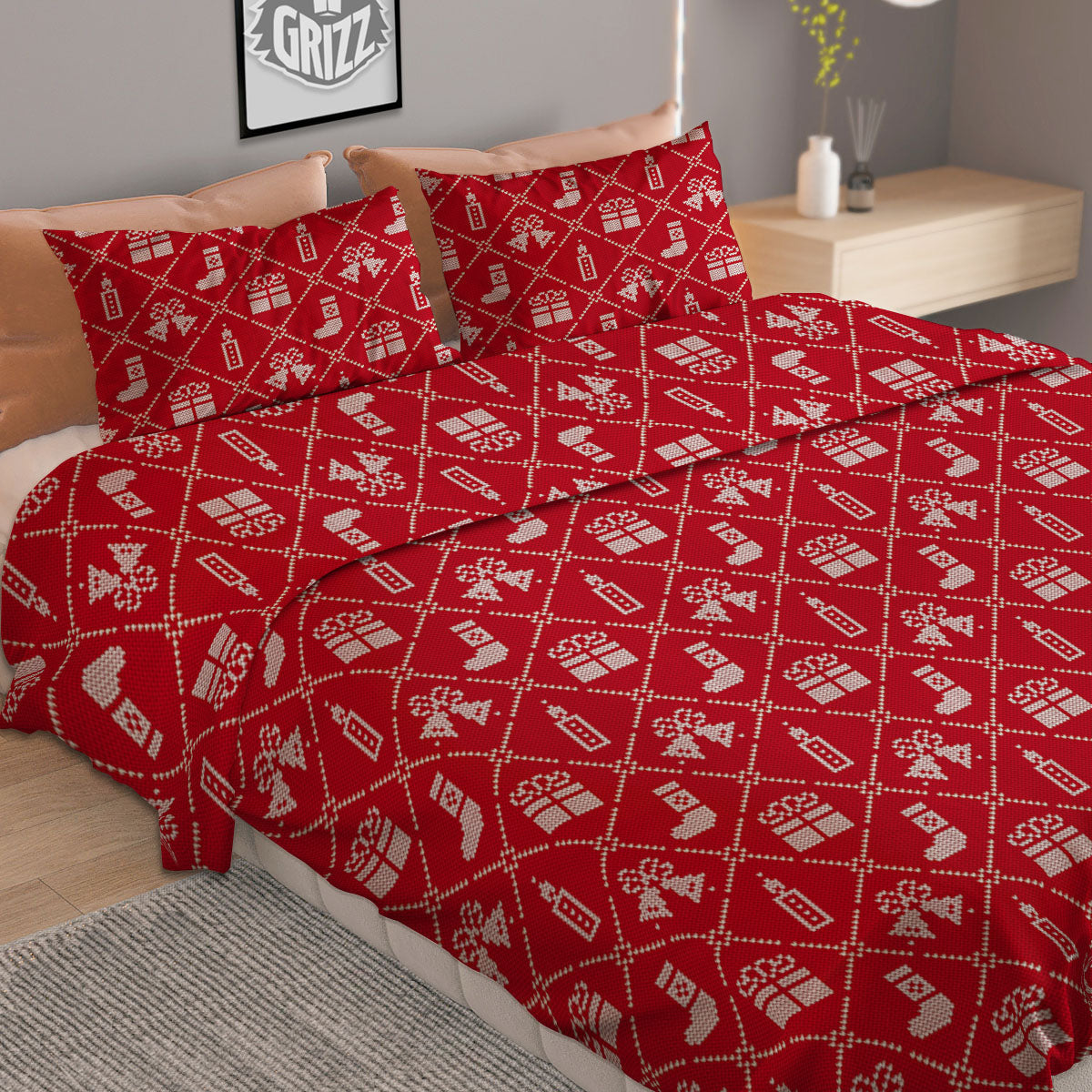 Denim Jeans Dark Blue Print Duvet Cover Bedding Set