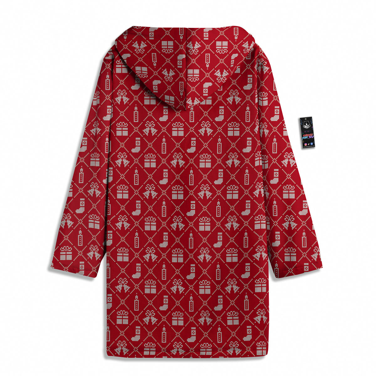 Christmas Gift Knitted Print Pattern Men's Windbreaker Jacket-grizzshop