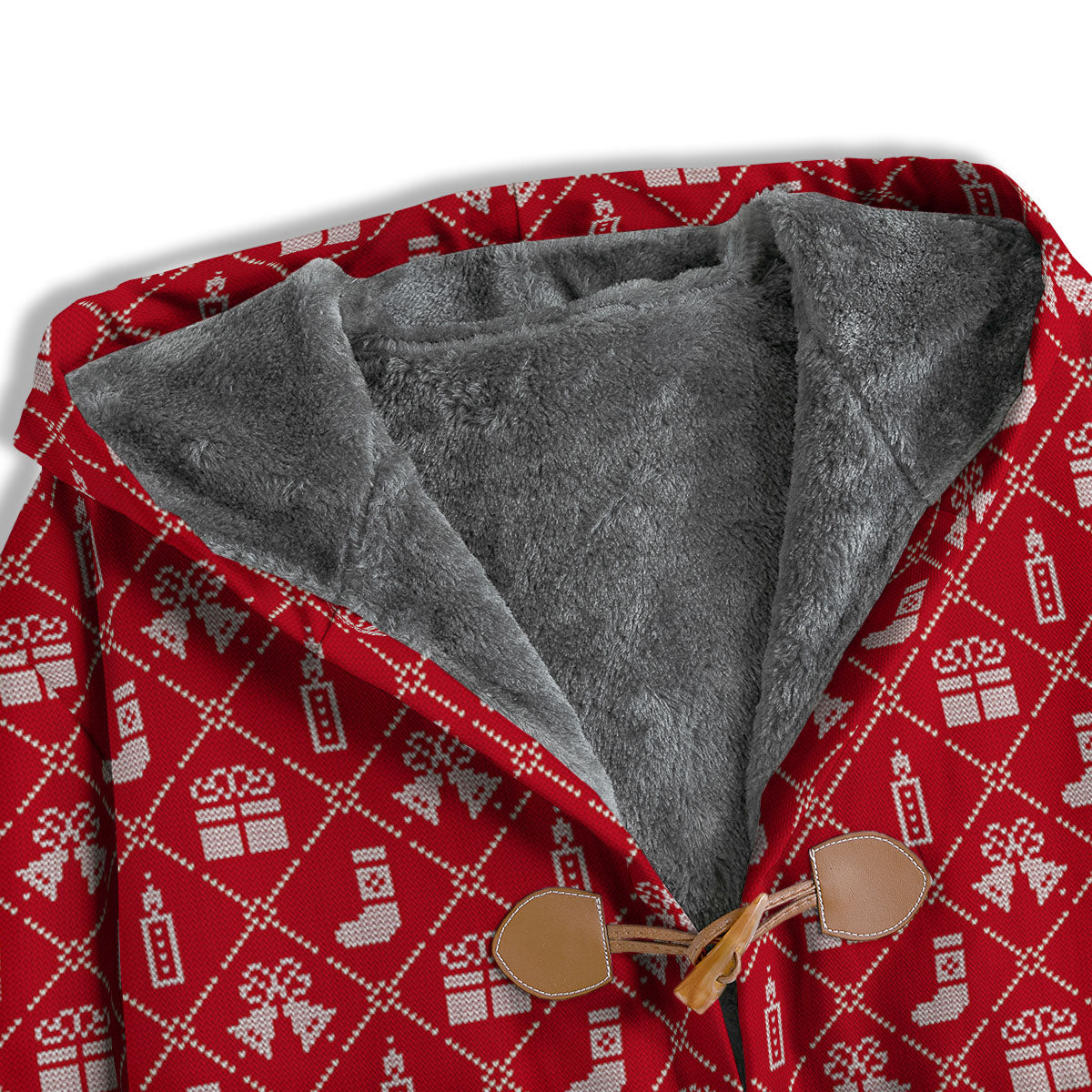 Christmas Gift Knitted Print Pattern Men's Windbreaker Jacket-grizzshop