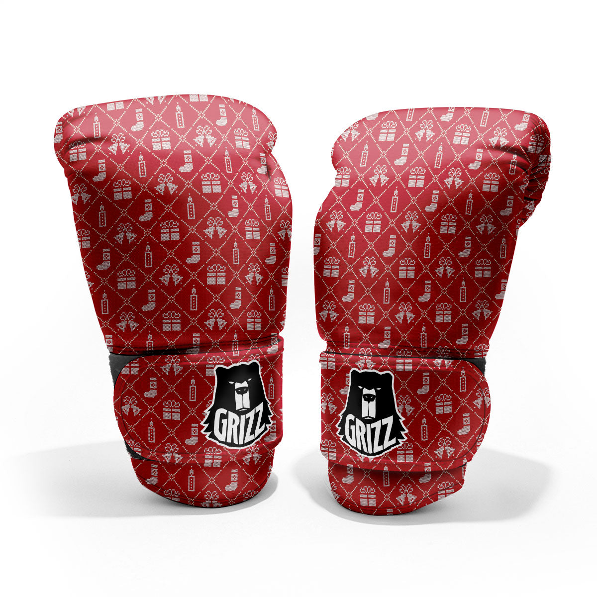 Christmas Gift Knitted Print Pattern Pro Boxing Glove