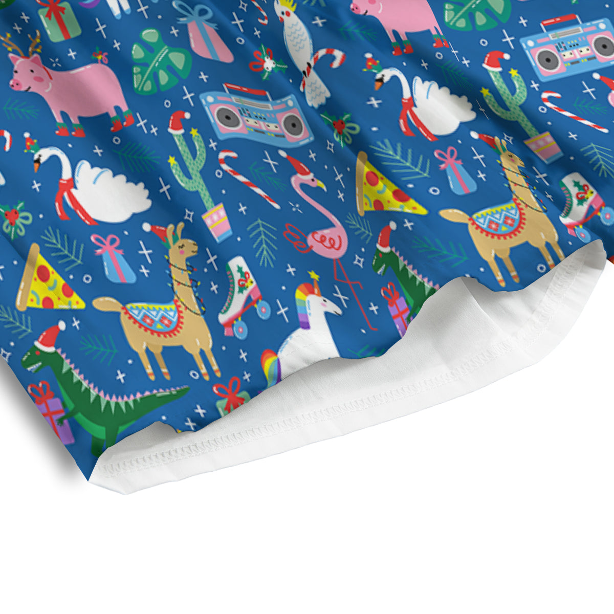 Christmas Party Funny Animals Print Pattern Men's Athletic Shorts