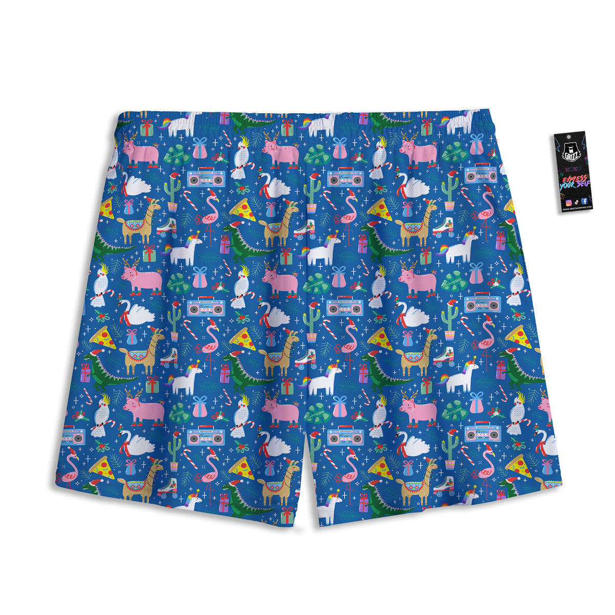 Dream Catcher Floral Print Pattern Mesh Shorts