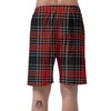 Christmas Red Plaid Scottish Men's Shorts-grizzshop