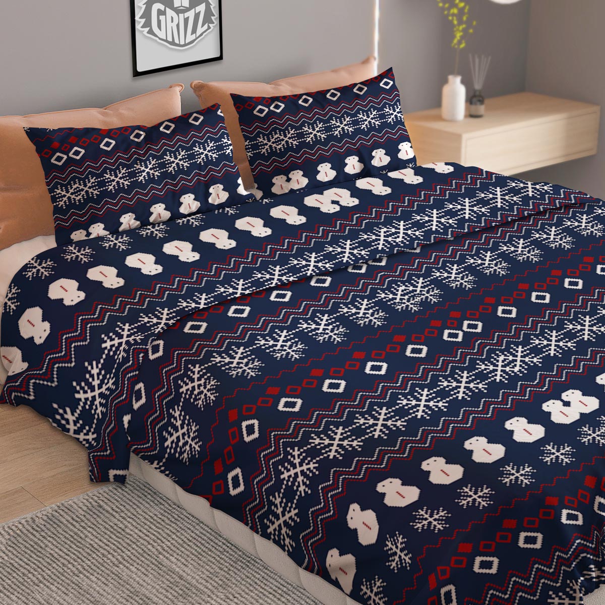 Chamomile Steampunk Print Pattern Duvet Cover Bedding Set