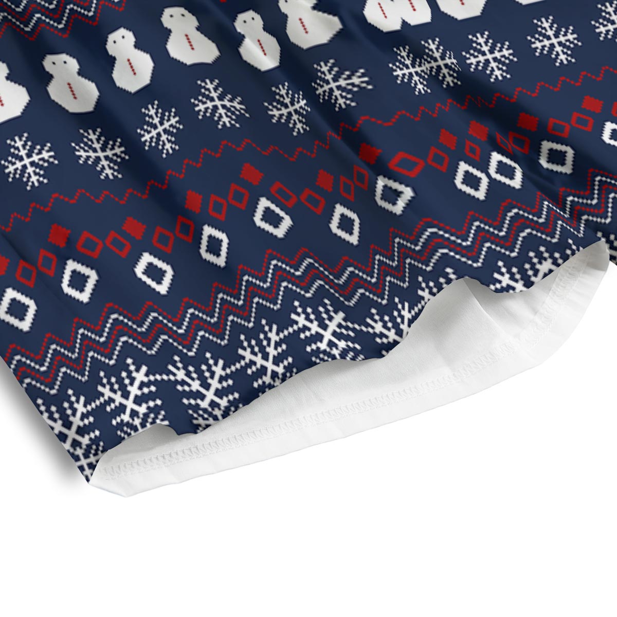 Christmas Scandinavian Print Pattern Men's Athletic Shorts