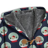 Christmas Snow Globe Print Pattern Men's Windbreaker Jacket-grizzshop