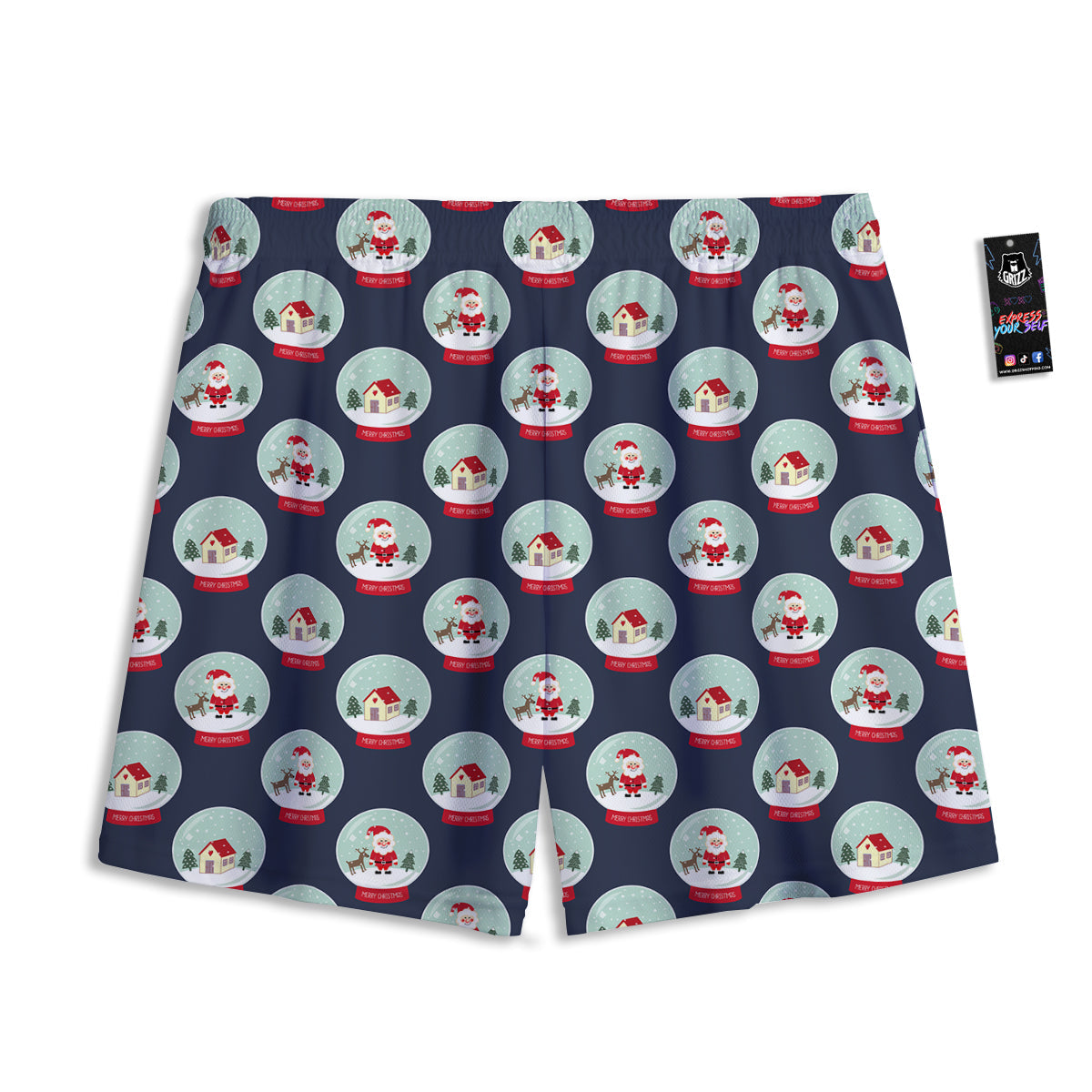 Food Planets Print Pattern Mesh Shorts