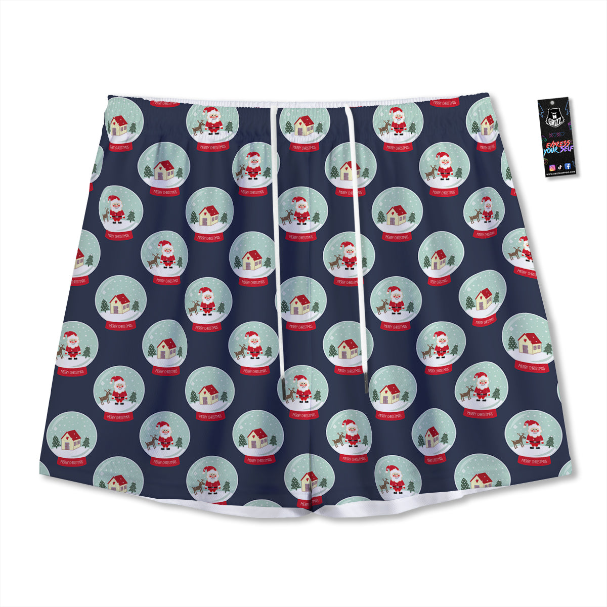 Food Planets Print Pattern Mesh Shorts