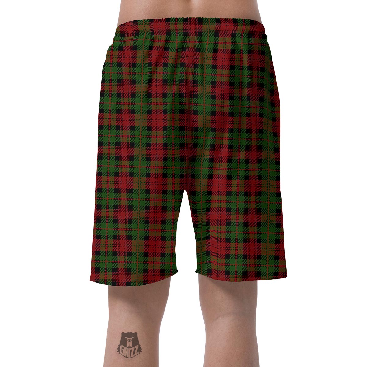 Christmas Tartan Red Plaid Men's Shorts-grizzshop