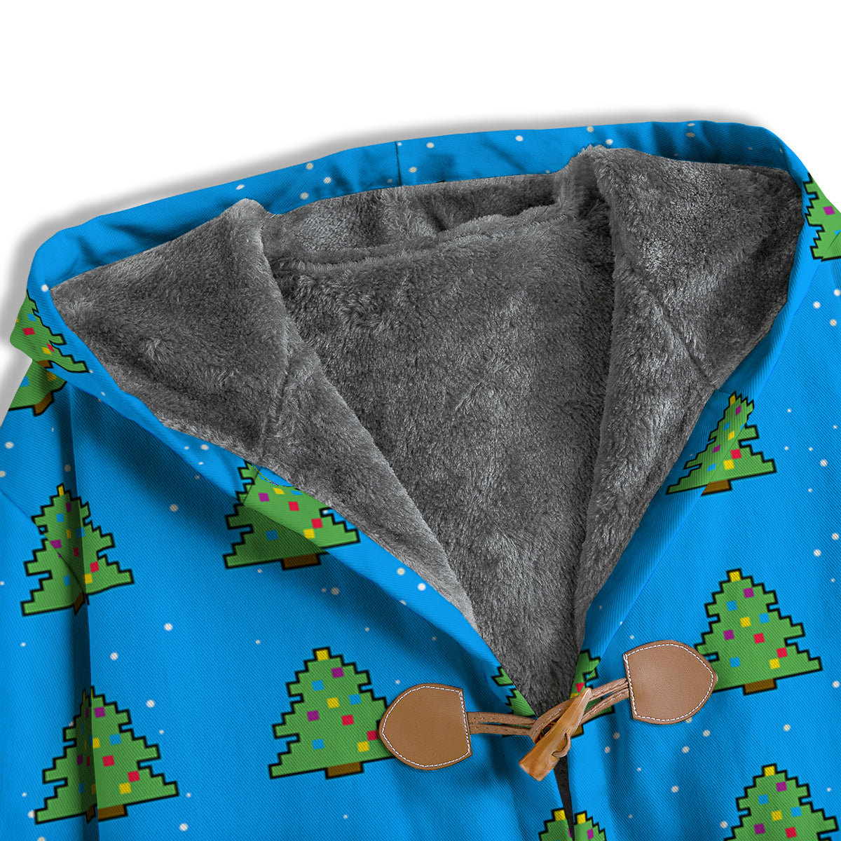 Christmas Tree 8-Bit Pixel Print Pattern Men's Windbreaker Jacket-grizzshop