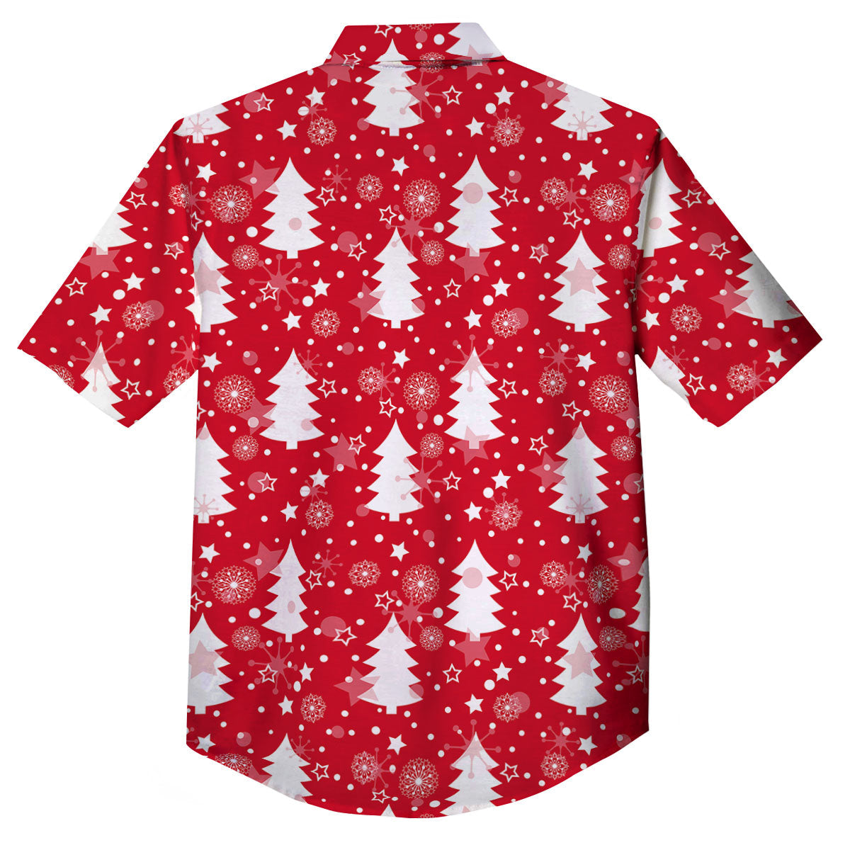 Christmas Tree Polka Dot Print Pattern Button Up Shirt-grizzshop