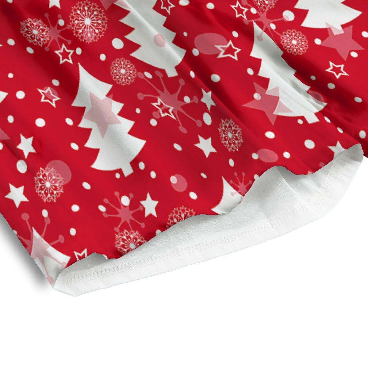 Christmas Tree Polka Dot Print Pattern Men's Athletic Shorts
